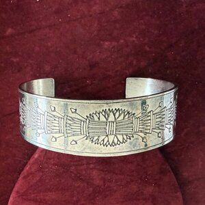 navajo mixed metal cuff bracelet